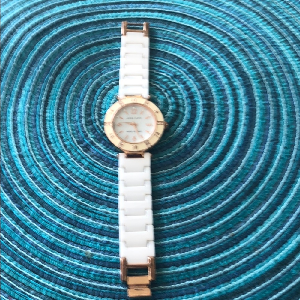 Anne Klein white watch